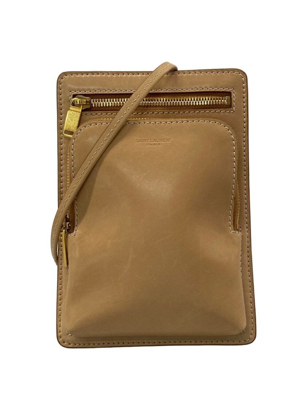 Saint Laurent Paris Bag Beige Leather